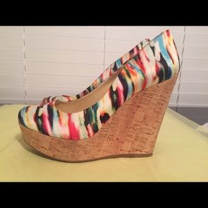 Gianni Bini Rainbow Wedges